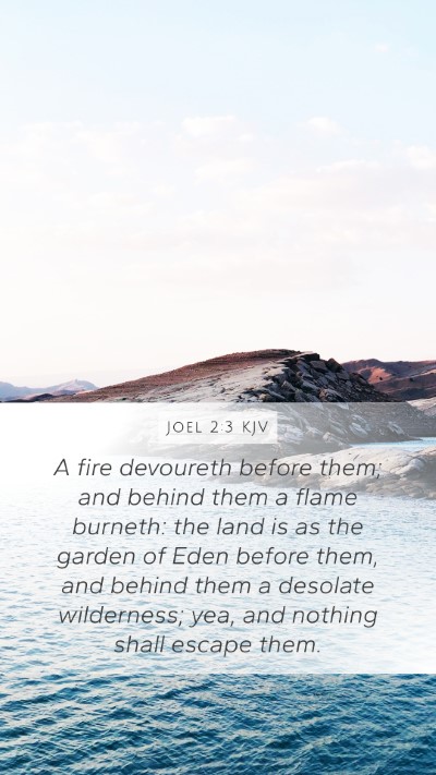 Joel 2:3 KJV Bible Verse Image