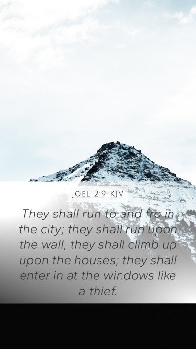 Joel 2:9 KJV Bible Verse Image