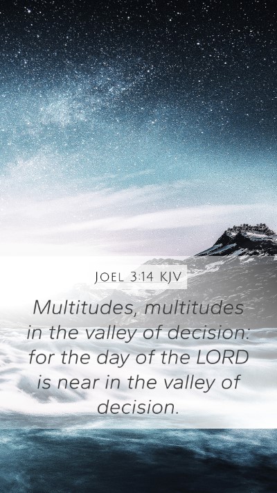 Joel 3:14 KJV Bible Verse Image