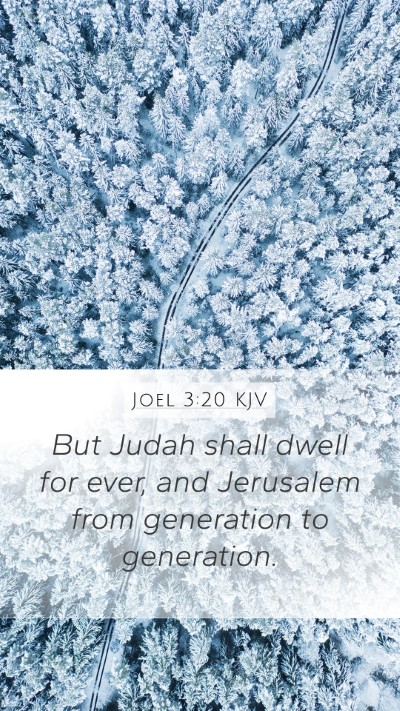 Joel 3:20 KJV Bible Verse Image