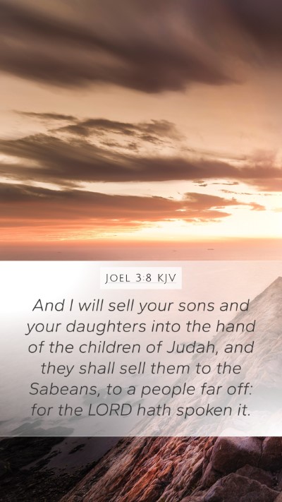 Joel 3:8 KJV Bible Verse Image