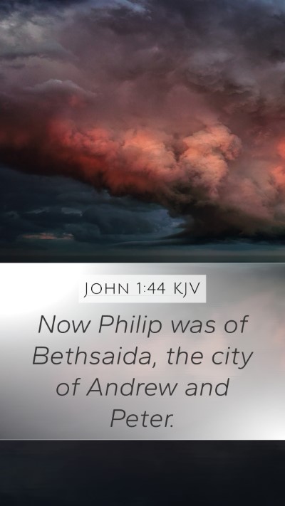 John 1:44 KJV Bible Verse Image