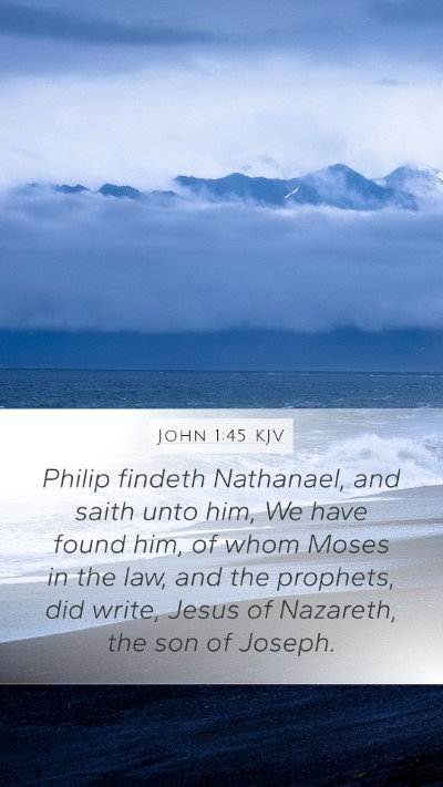 John 1:45 KJV Bible Verse Image