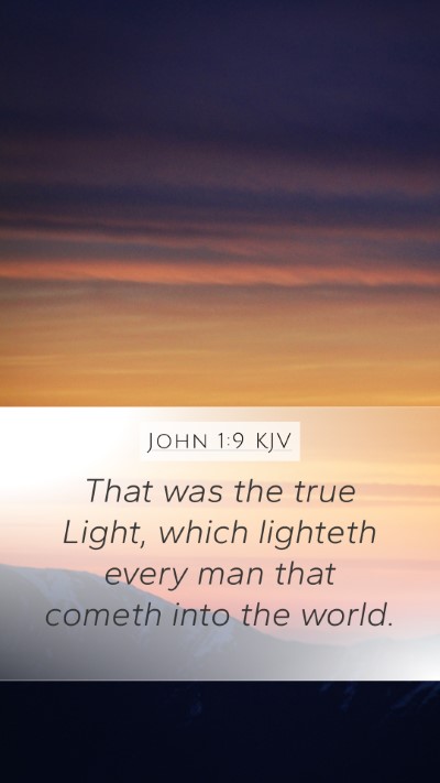 John 1:9 KJV Bible Verse Image