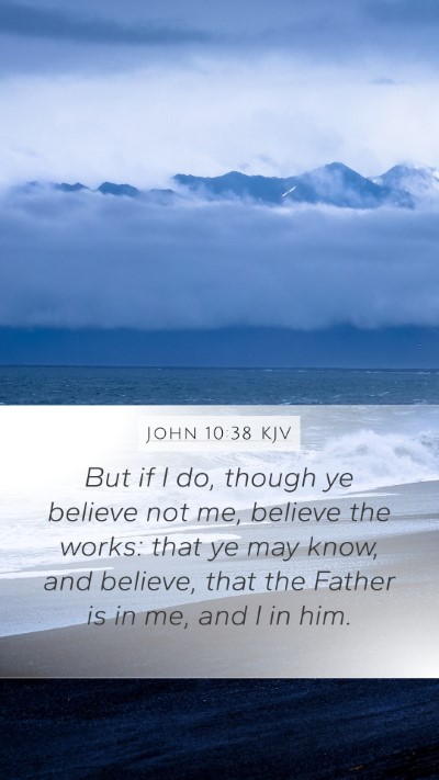 John 10:38 KJV Bible Verse Image