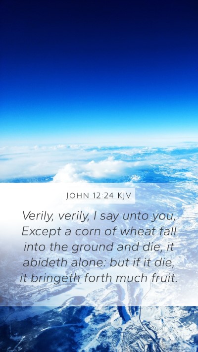 John 12:24 KJV Bible Verse Image