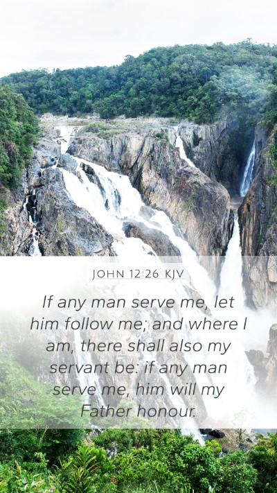 John 12:26 KJV Bible Verse Image