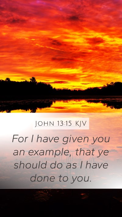 John 13:15 KJV Bible Verse Image