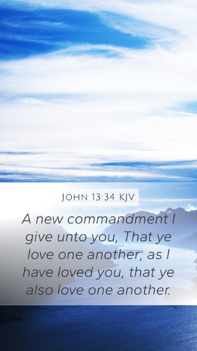 John 13:34 KJV Bible Verse Image