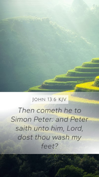 John 13:6 KJV Bible Verse Image
