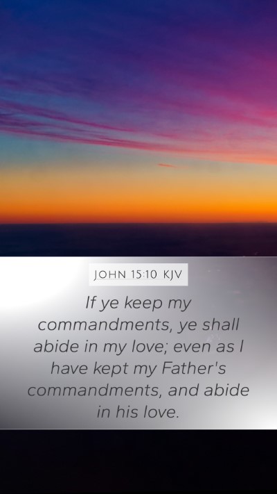 John 15:10 KJV Bible Verse Image