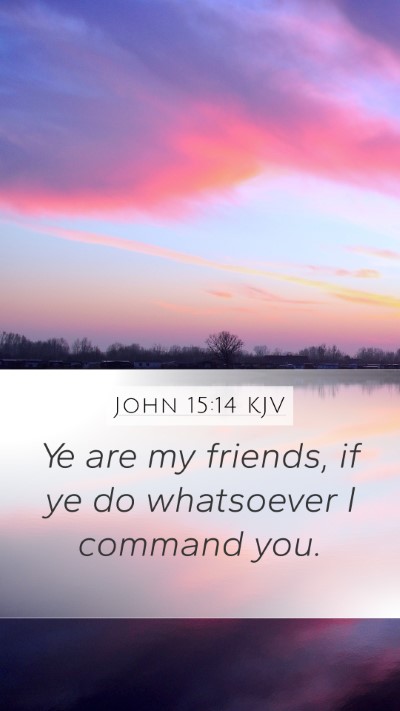 John 15:14 KJV Bible Verse Image