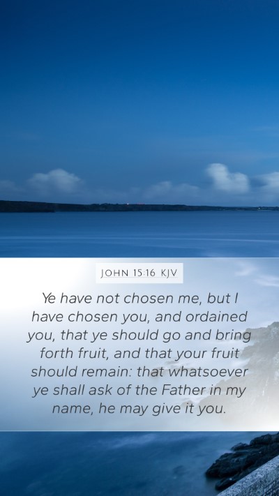 John 15:16 KJV Bible Verse Image