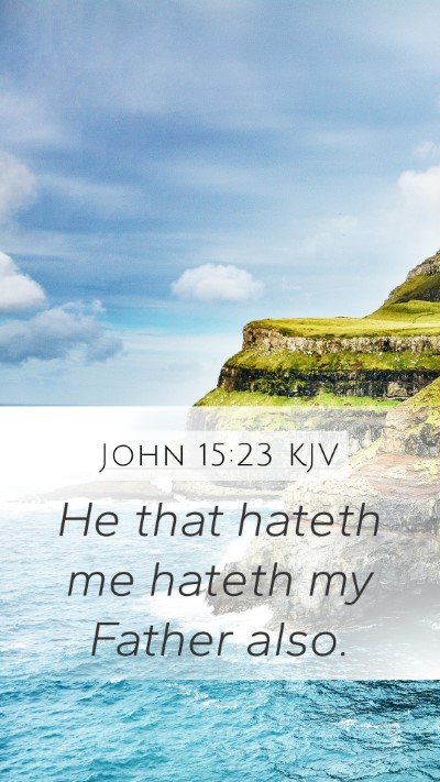 John 15:23 KJV Bible Verse Image