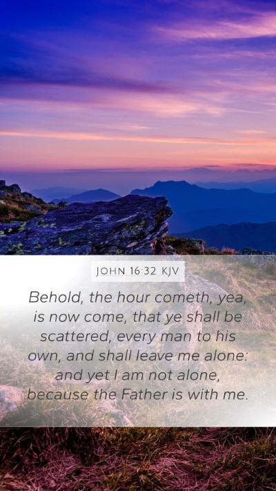 John 16:32 KJV Bible Verse Image