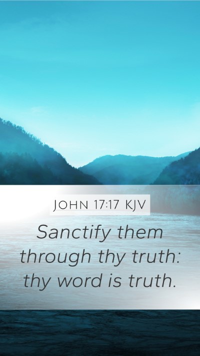 John 17:17 KJV Bible Verse Image