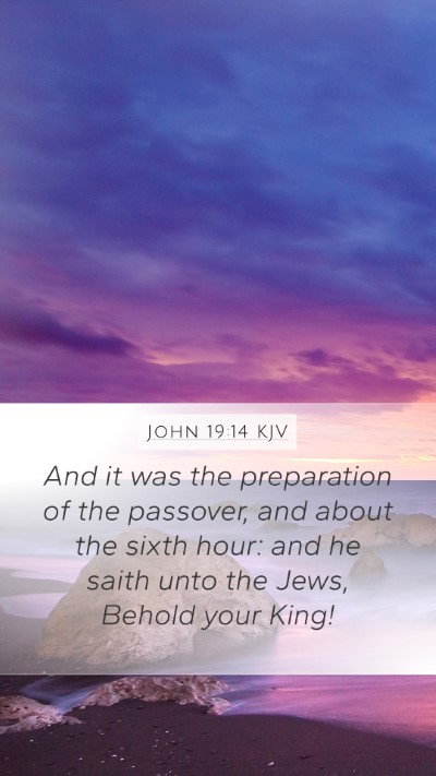 John 19:14 KJV Bible Verse Image