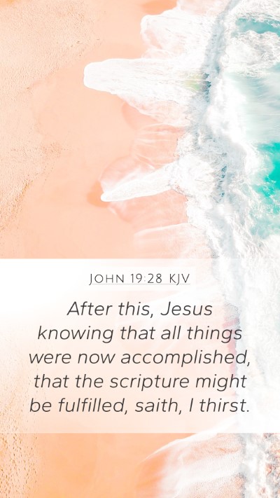 John 19:28 KJV Bible Verse Image