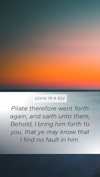 John 19:4 KJV Bible Verse Image
