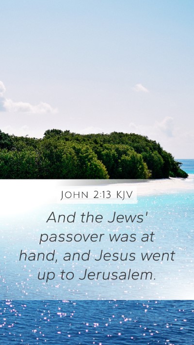 John 2:13 KJV Bible Verse Image
