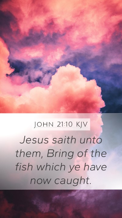 John 21:10 KJV Bible Verse Image