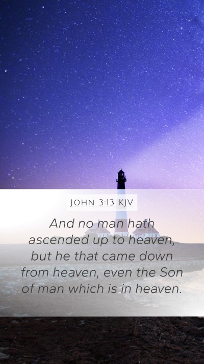John 3:13 KJV Bible Verse Image