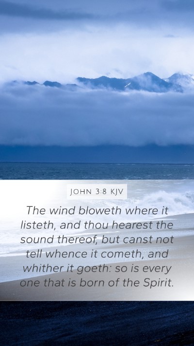John 3:8 KJV Bible Verse Image