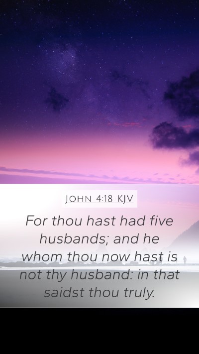 John 4:18 KJV Bible Verse Image