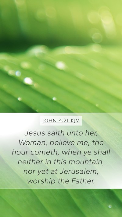 John 4:21 KJV Bible Verse Image