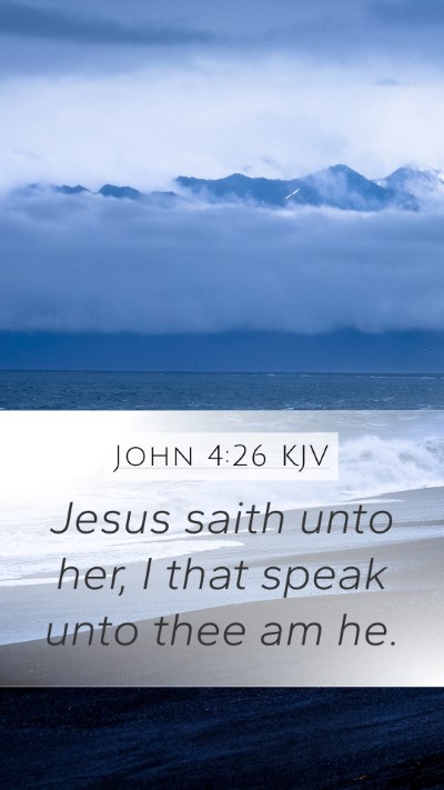 John 4:26 KJV Bible Verse Image
