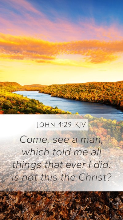 John 4:29 KJV Bible Verse Image
