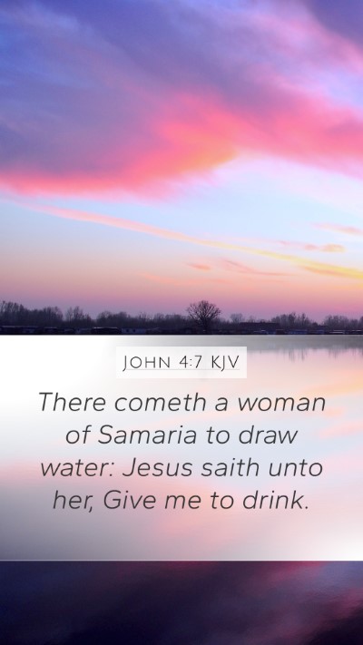 John 4:7 KJV Bible Verse Image