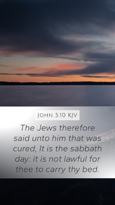 John 5:10 KJV Bible Verse Image