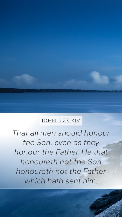 John 5:23 KJV Bible Verse Image