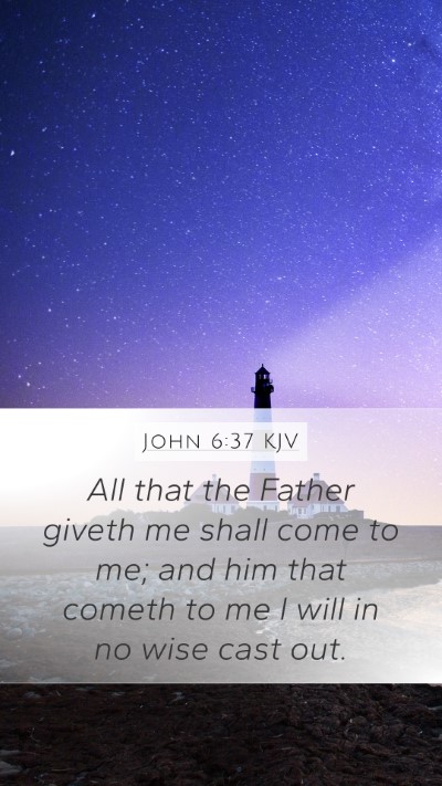 John 6:37 KJV Bible Verse Image