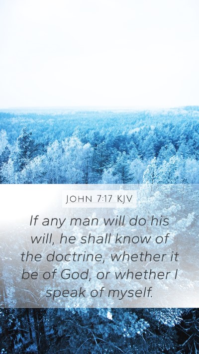 John 7:17 KJV Bible Verse Image