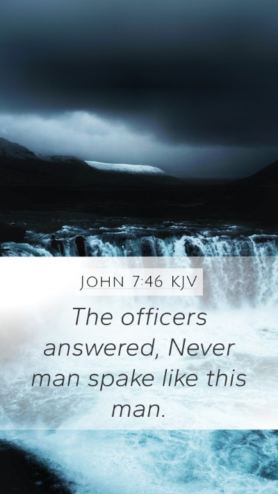John 7:46 KJV Bible Verse Image