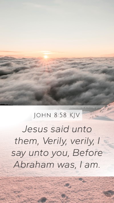 John 8:58 KJV Bible Verse Image