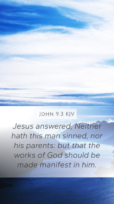 John 9:3 KJV Bible Verse Image