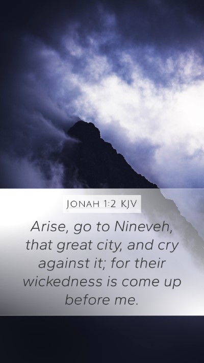 Jonah 1:2 KJV Bible Verse Image