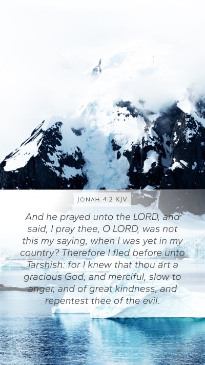 Jonah 4:2 KJV Bible Verse Image