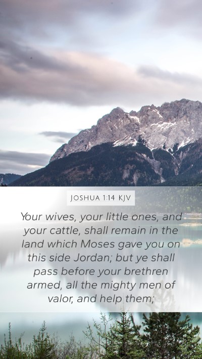 Joshua 1:14 KJV Bible Verse Image