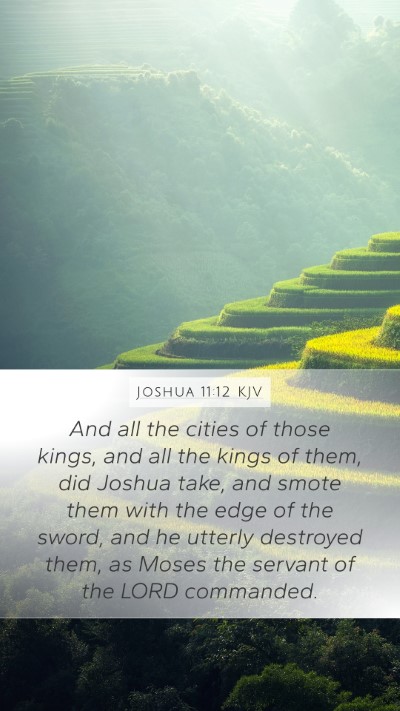 Joshua 11:12 KJV Bible Verse Image