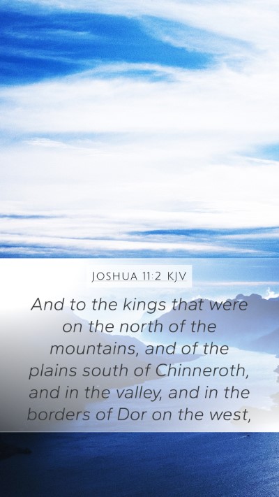 Joshua 11:2 KJV Bible Verse Image