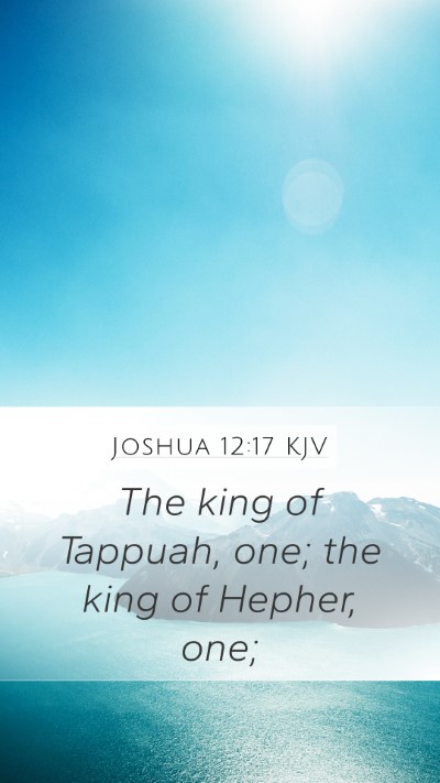 Joshua 12:17 KJV Bible Verse Image