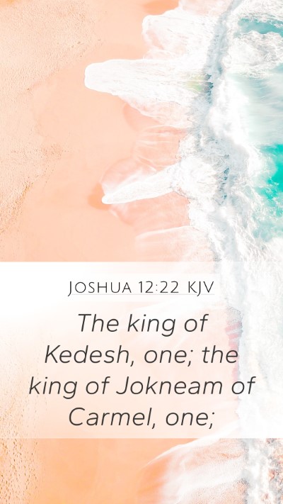 Joshua 12:22 KJV Bible Verse Image