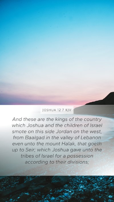 Joshua 12:7 KJV Bible Verse Image