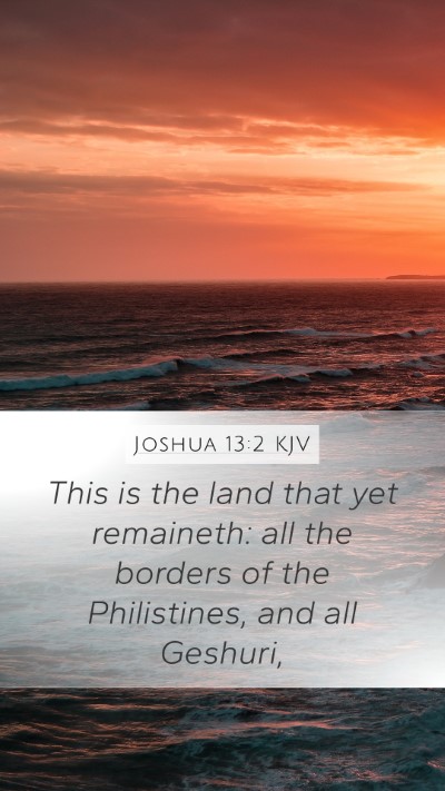 Joshua 13:2 KJV Bible Verse Image