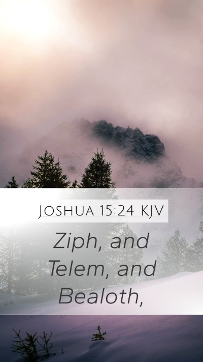 Joshua 15:24 KJV Bible Verse Image