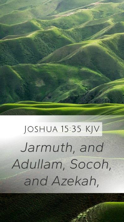 Joshua 15:35 KJV Bible Verse Image